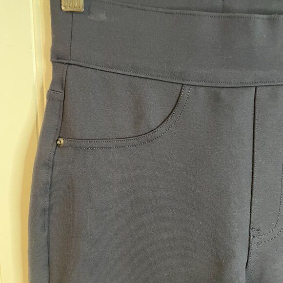 SPANX “The Perfect Pants” Ponte Ankle 4-Pocket Leggings Navy Petite XS - Picture 7 of 16